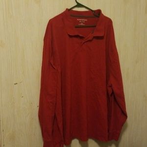 Saddlebred men's 3x big&tall red polo